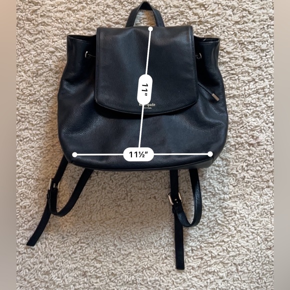 Kate Spade Black Drawstring Backpack - Picture 2 of 7